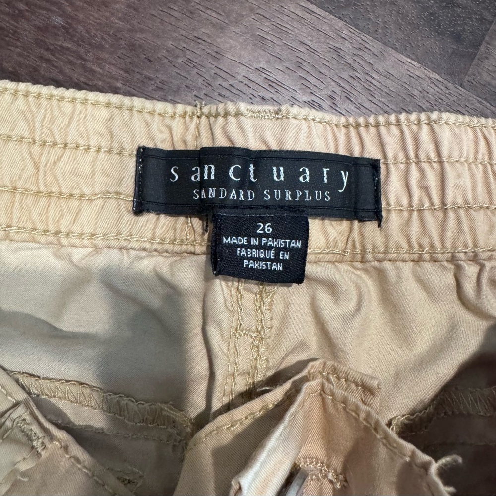 Sanctuary Women’s Beige Cali-Cargo Standard Rise Pants, Size 26 - Picture 9 of 13